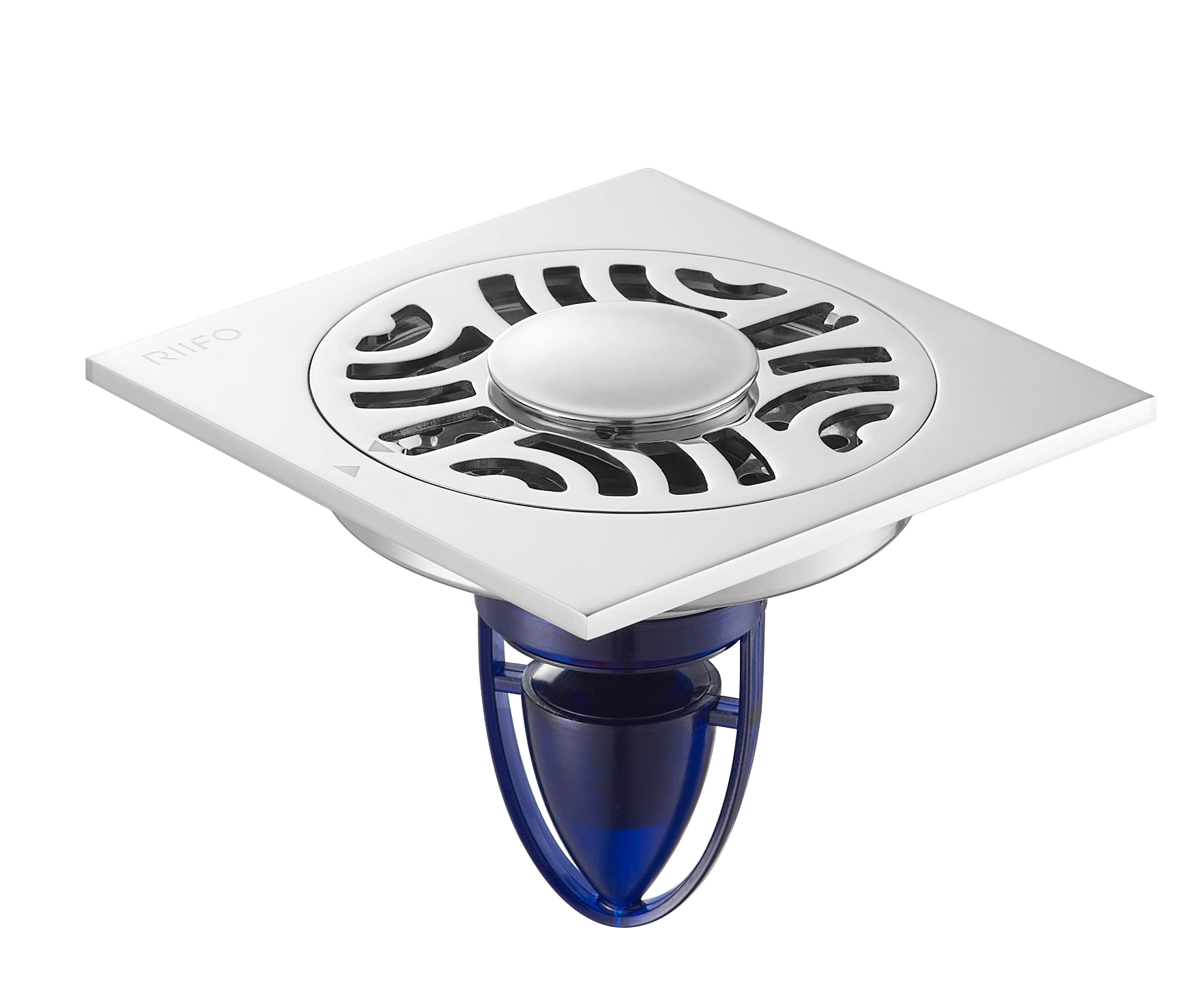 不锈钢洗衣机地漏RF-79016B（镍拉丝）（磁悬。