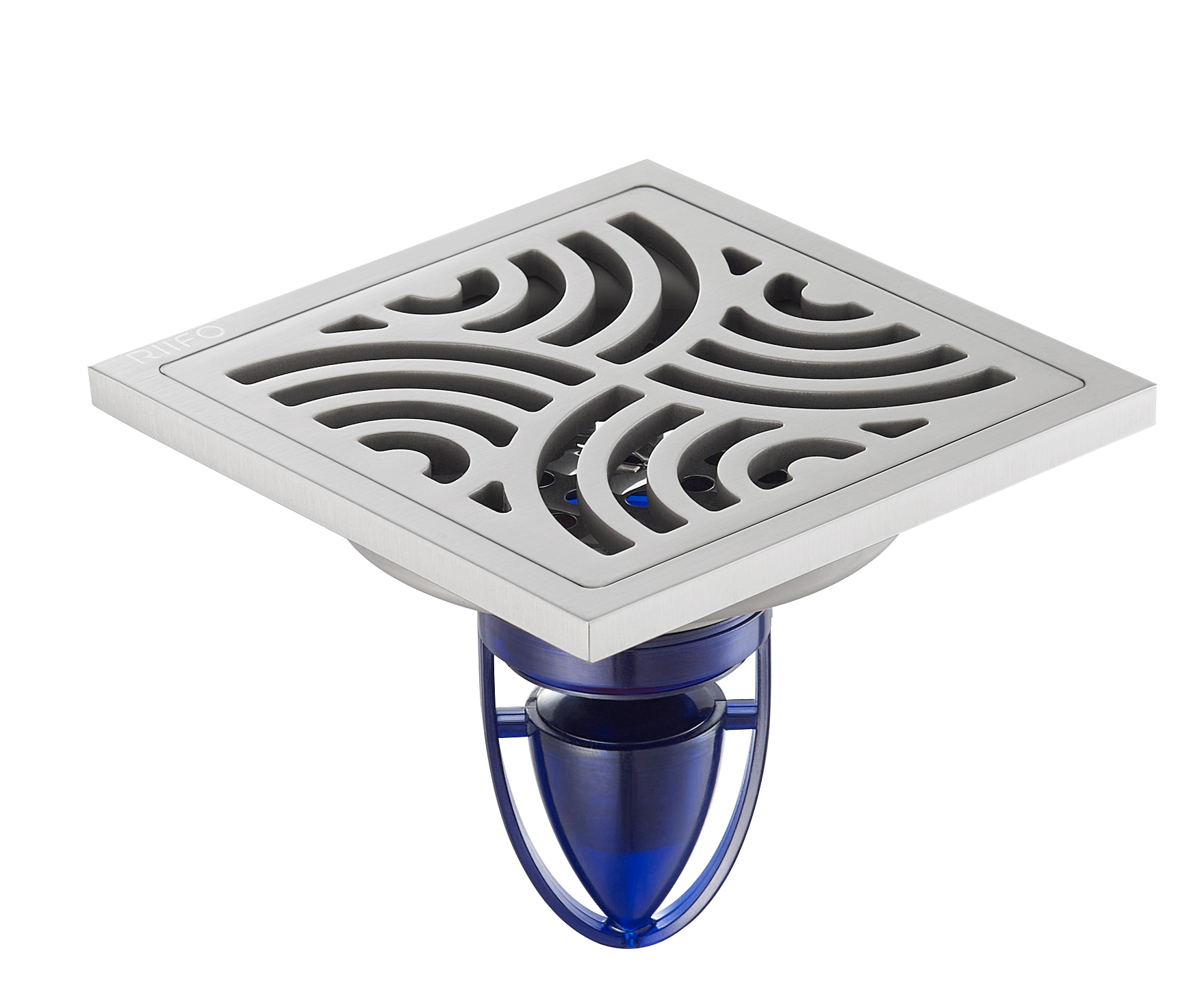 不锈钢地漏RF-79018B（镍拉丝）（磁悬。