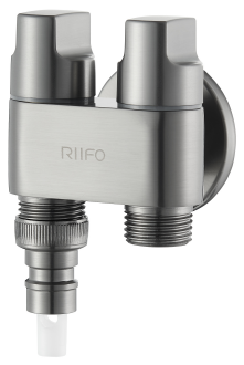 双控双出洗衣机龙头RF-24053Q（枪灰）（自动止水）